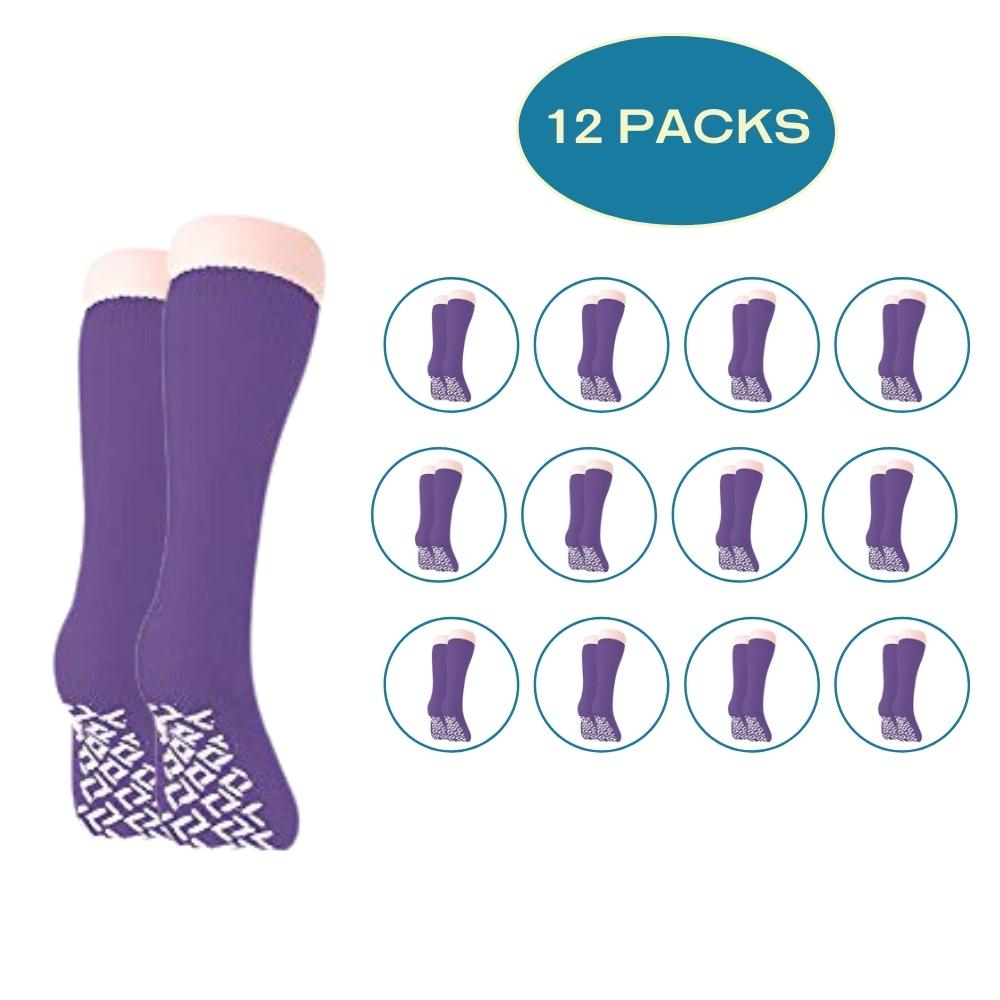 12 Pack Non Skid Slipper Socks