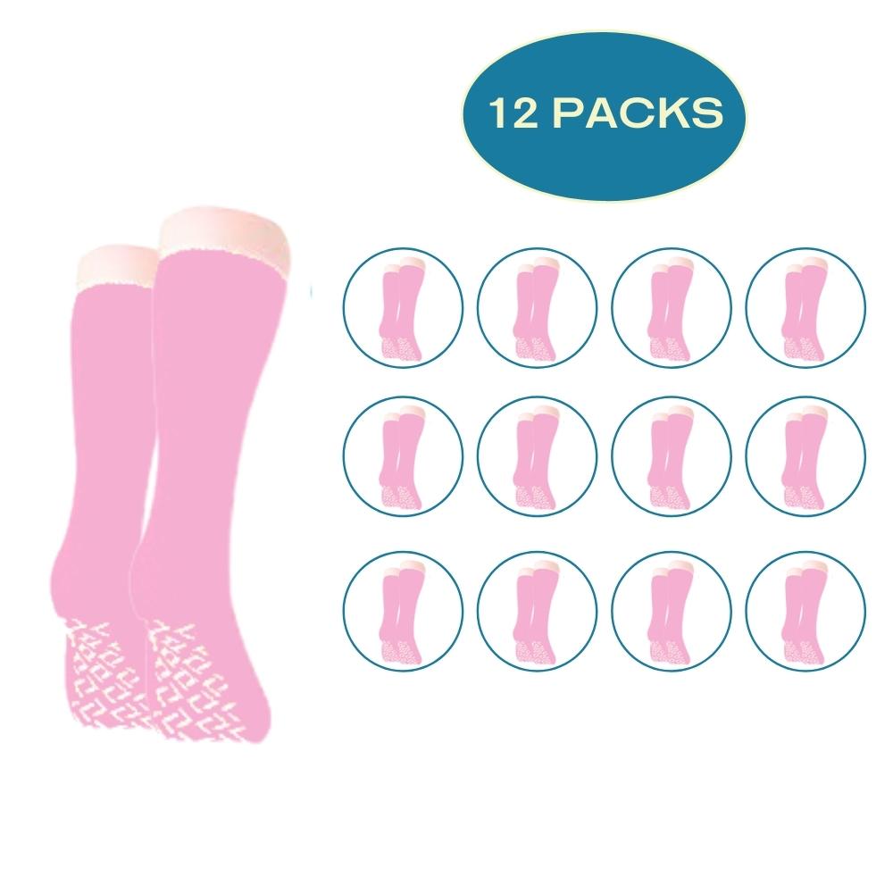 12 Pack Non Skid Slipper Socks