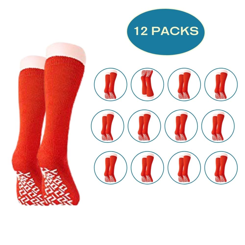 12 Pack Non Skid Slipper Socks