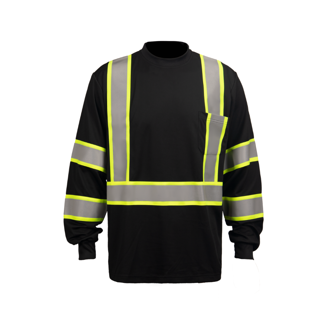 Long Sleeve Safety Shirt – Premium Birdseye Material, Sizes S-6X