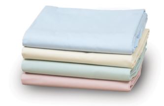 Sábanas planas de color liso T180, caja de 2 unidades