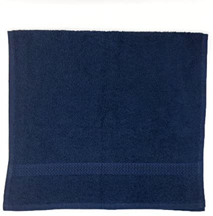 a close up of a blue shower curtain
