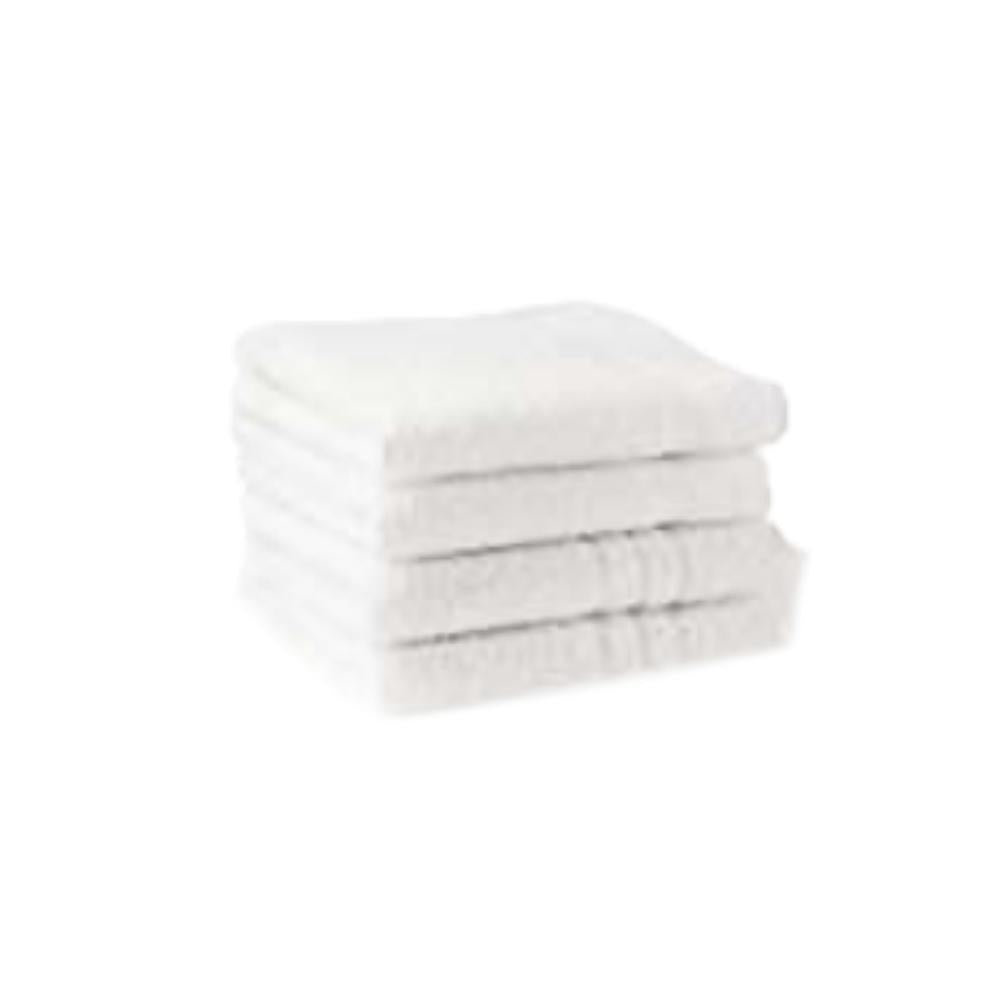 EOM Basic White Bath Towels Cotton 20" X 40" 6 Pack