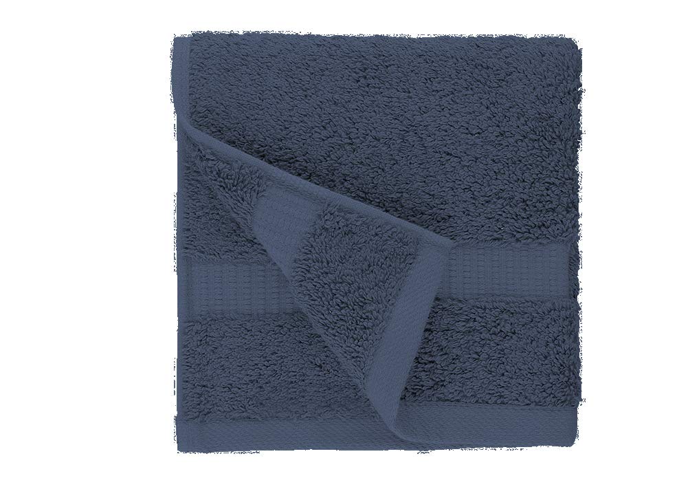 Paños básicos para el rostro y el baño EOM Towels, 100 % algodón, 30 x 30 cm, paquete de 24, ideales para baños, hoteles, spas, cocinas y gimnasios