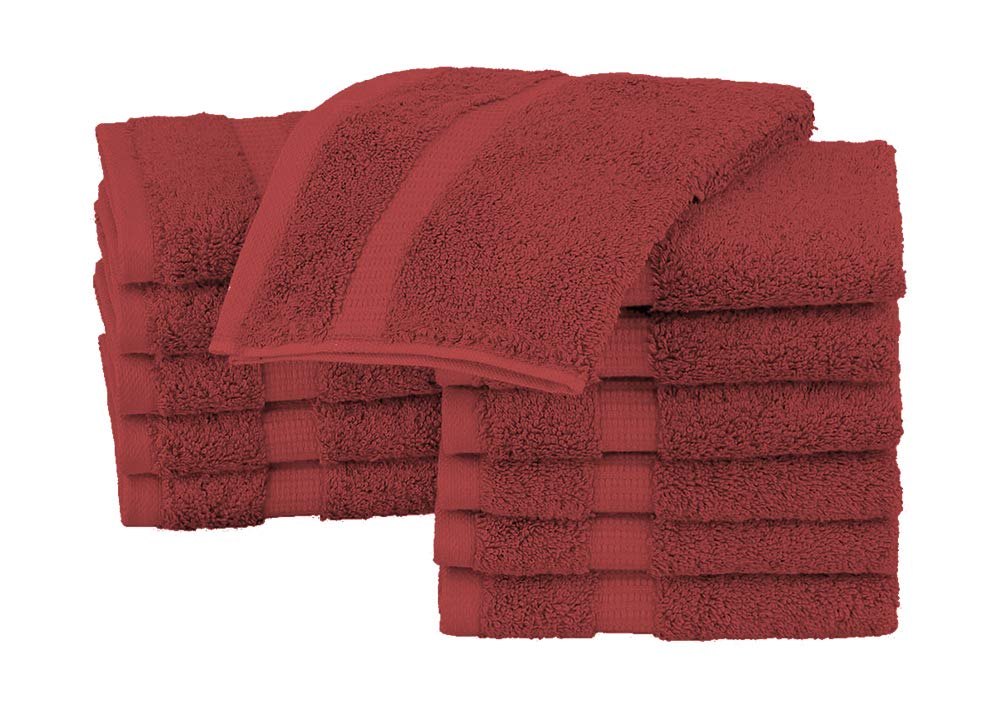 Paños básicos para el rostro y el baño EOM Towels, 100 % algodón, 30 x 30 cm, paquete de 24, ideales para baños, hoteles, spas, cocinas y gimnasios
