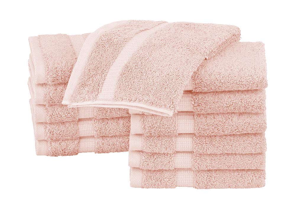 Paños básicos para el rostro y el baño EOM Towels, 100 % algodón, 30 x 30 cm, paquete de 24, ideales para baños, hoteles, spas, cocinas y gimnasios