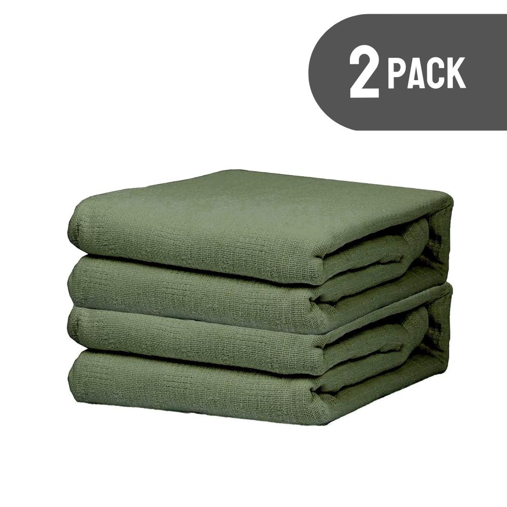 EOM Linens Cotton Hospital Thermal Blankets - Breathable and Prevent Overheating - Soft, Comfortable and Warm - Hand and Machine Washable