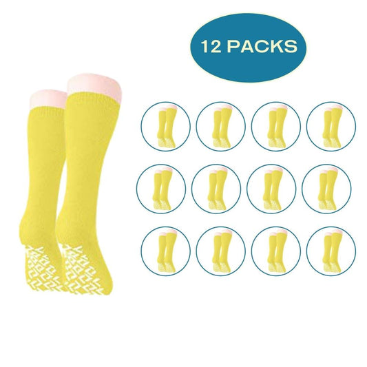 12 Pack Non Skid Slipper Socks