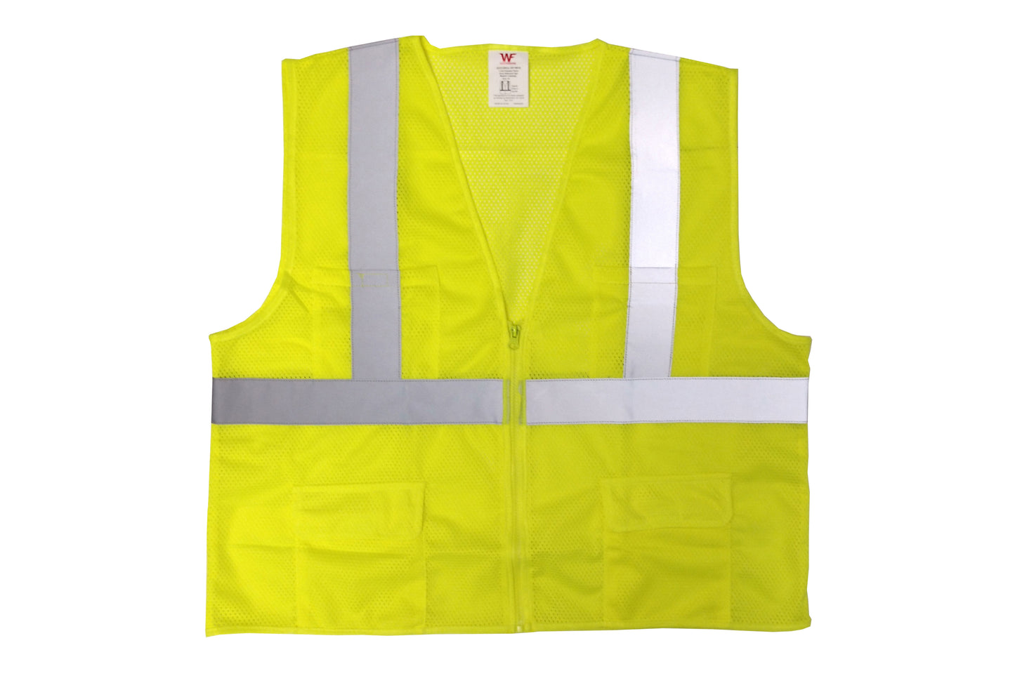 Mesh Fabric, Zipper Front, S-5X