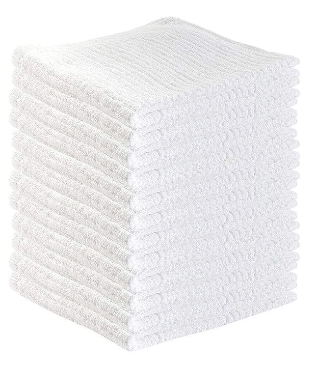 12-pack, 16x19 In, Kitchen Towel Ribbed, Bar Mops, Cleaning Towels